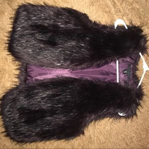 Purple Fur Vest